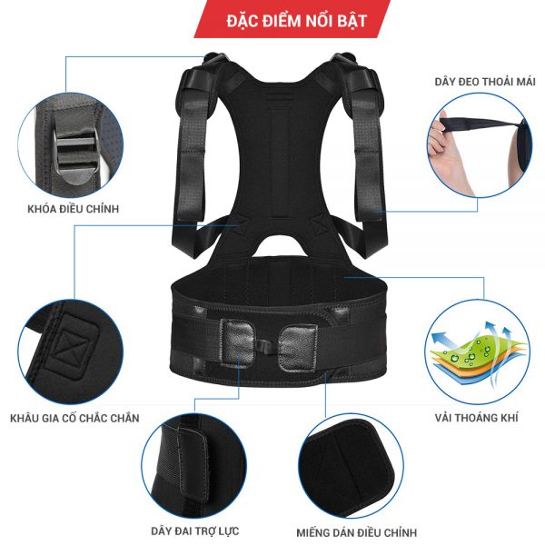 Dai-chong-gu-lung-ao-chong-gu-lung-chinh-hang-GoodFit-GF713P-3 Đai chống gù lưng, áo chống gù lưng chính hãng GoodFit GF713P